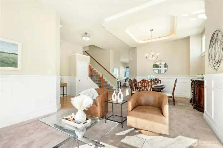 Front living room with tranquil views - NO homes behind you!v