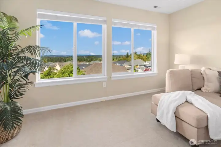 Huge bonus room upstairs with VIEW