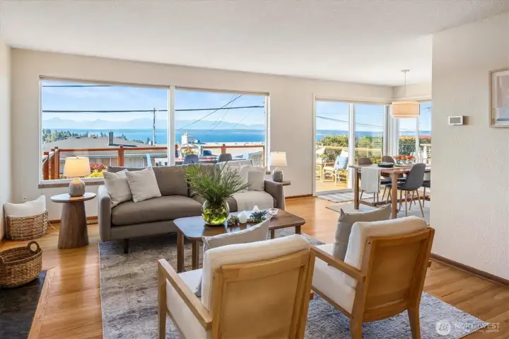 Sweeping views greet you when you walk in the front door.