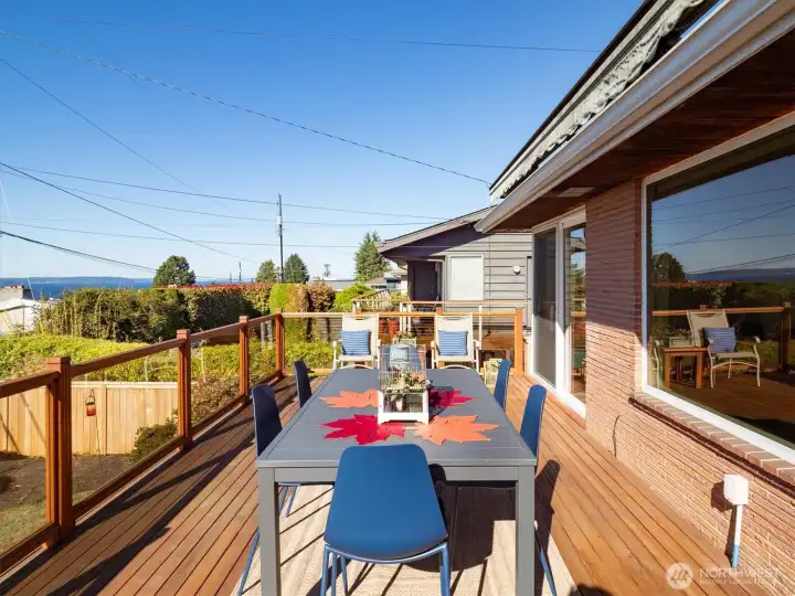 Enjoy summer BBQ’s on this spacious deck.
