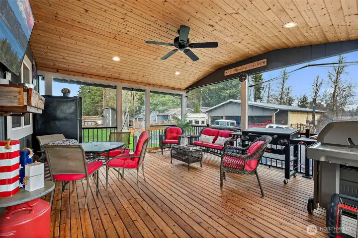 Covered Back Deck