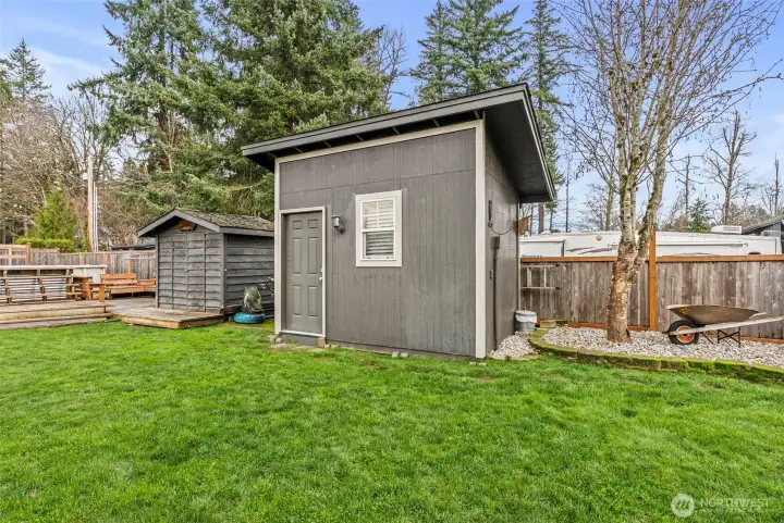 Multiple outdoor buildings