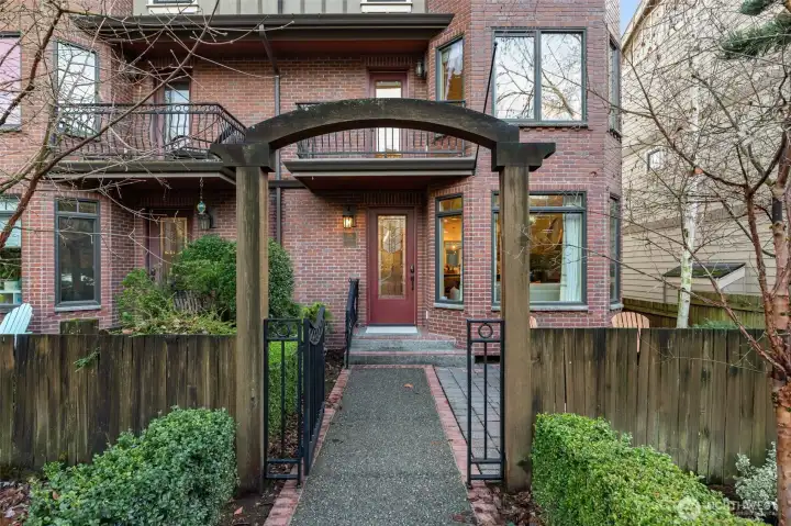 Fenced yard is great for street appeal and pets.