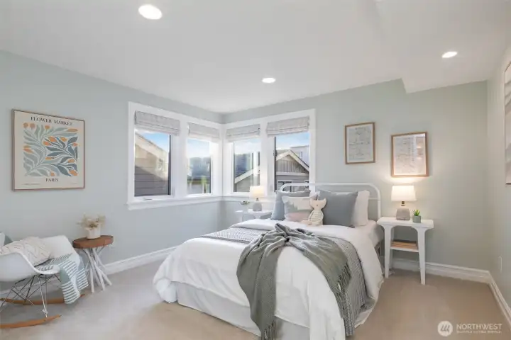 1st bedroom on the 2nd floor.