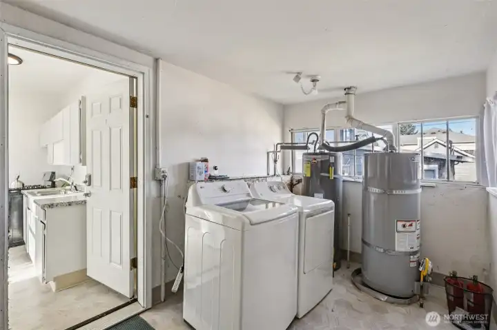 Shared laundry with separate entrance