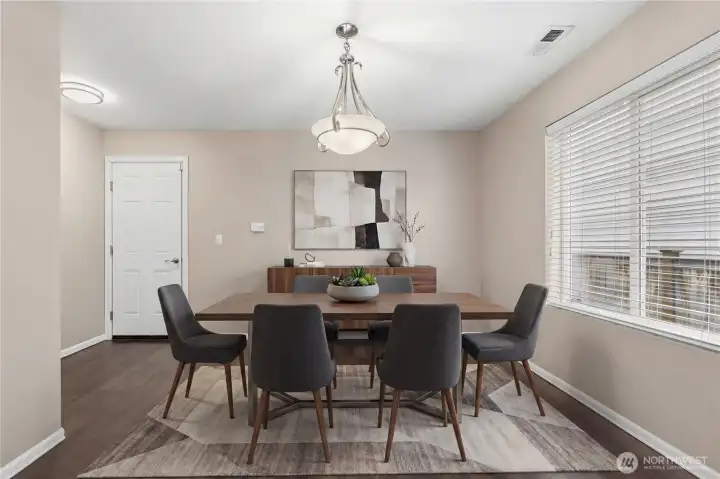 Formal dining room ideal for hosting and daily meals.