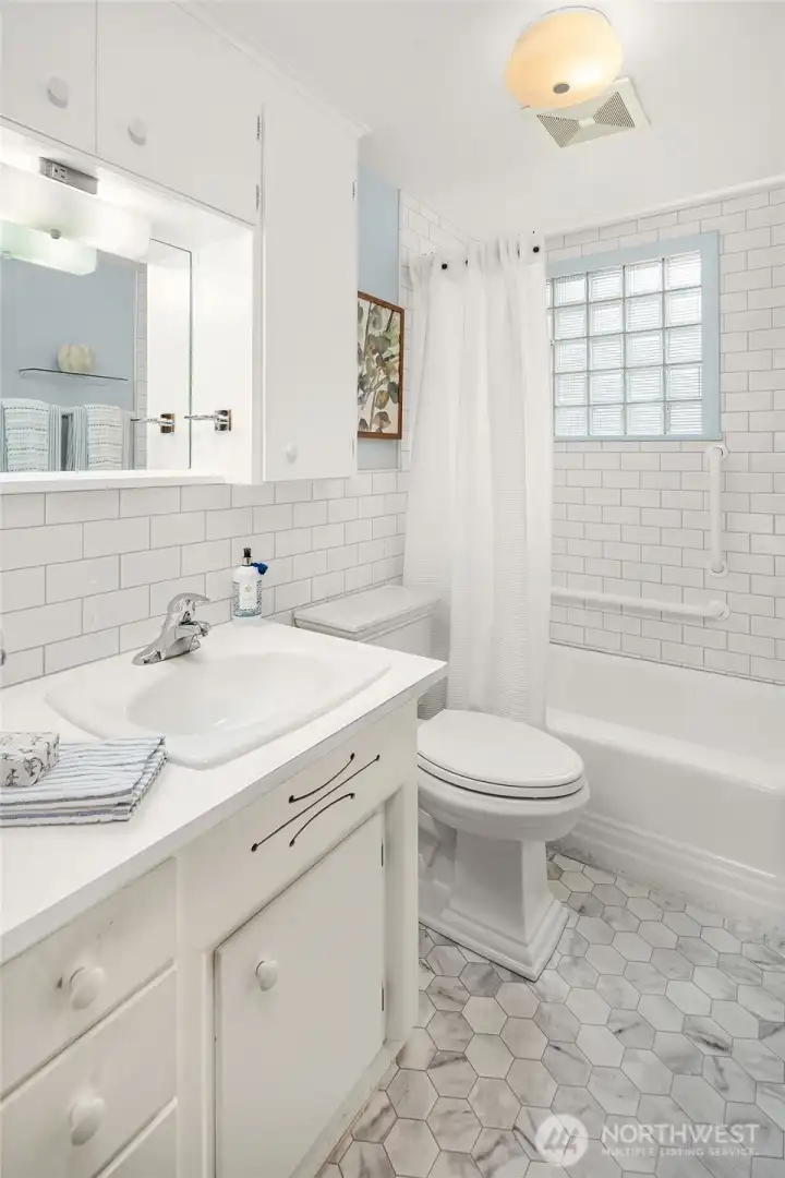 Updated full Bath on the Main floor.