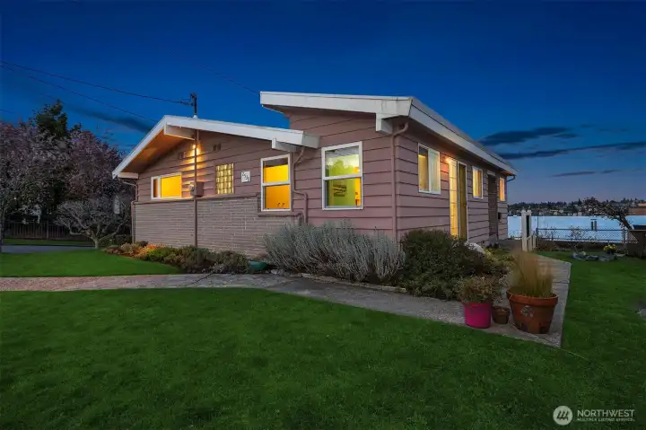 Looking NE from SW corner of lot.