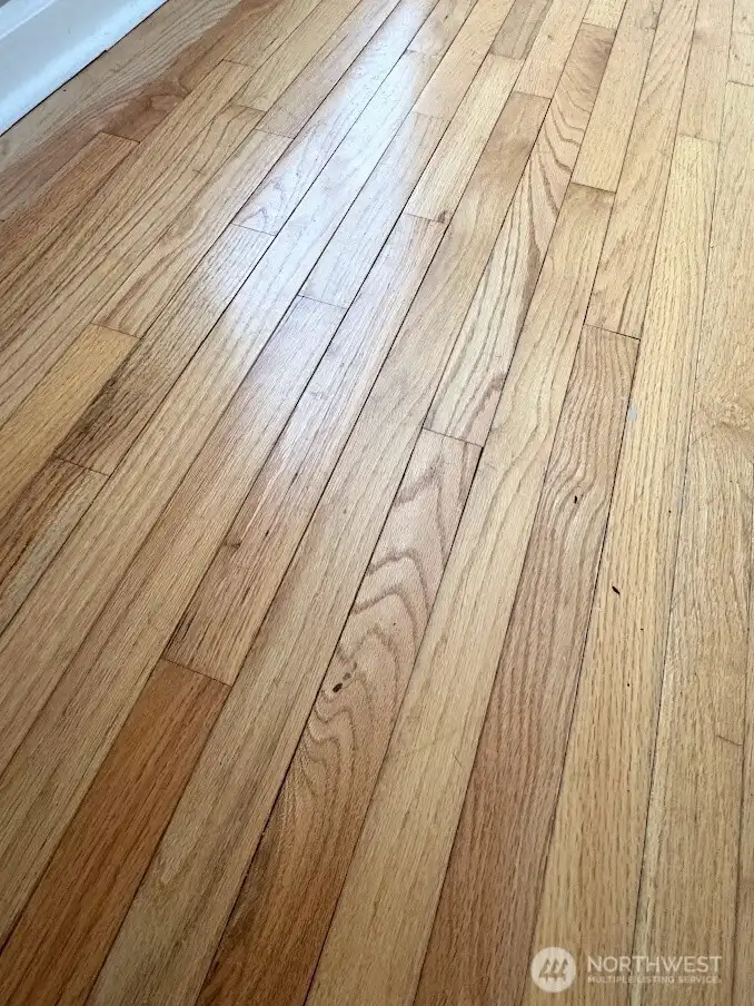 hardwoods in living and dining