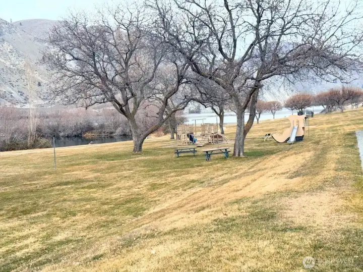 waterfront playground area