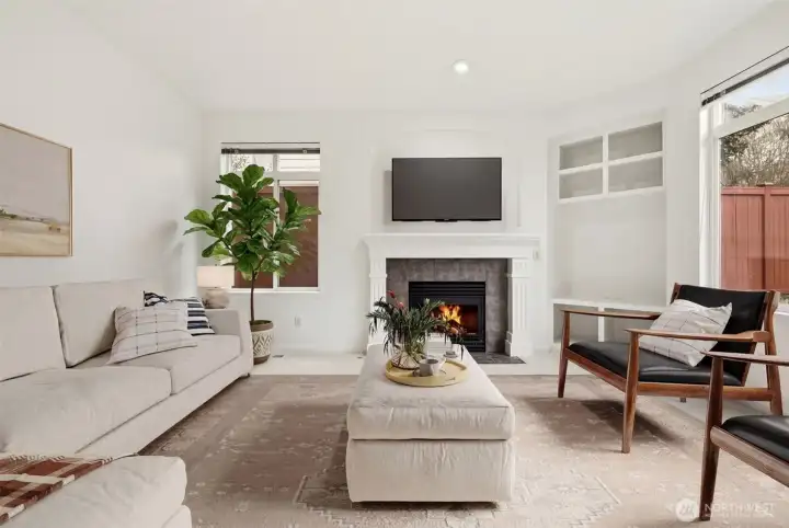 Comfortable gathering space perfect for movie nights and relaxing