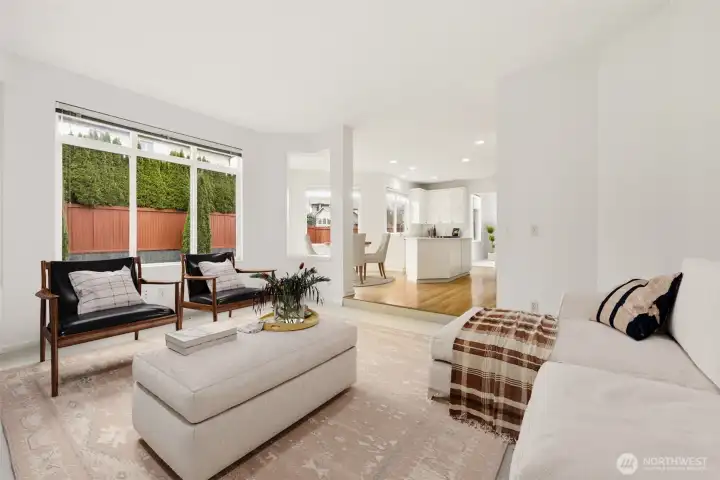 Large windows fill the home with natural light Large windows fill the home with natural light
