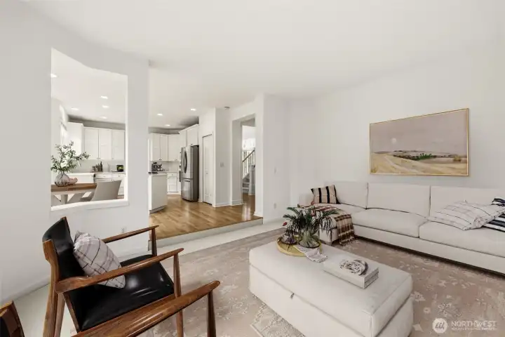 Flexible living space ideal for entertaining or everyday comfort