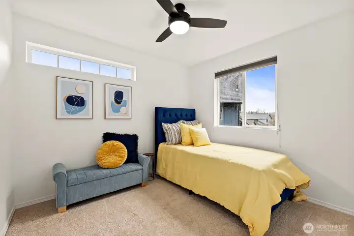 Forth bedroom w/ceiling fan
