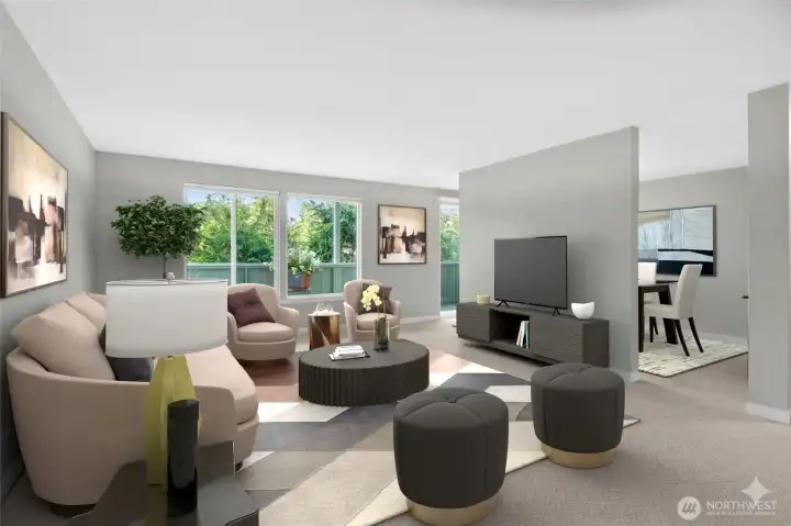 Walls of new wonderful windows allow for ample natural light into all rooms.