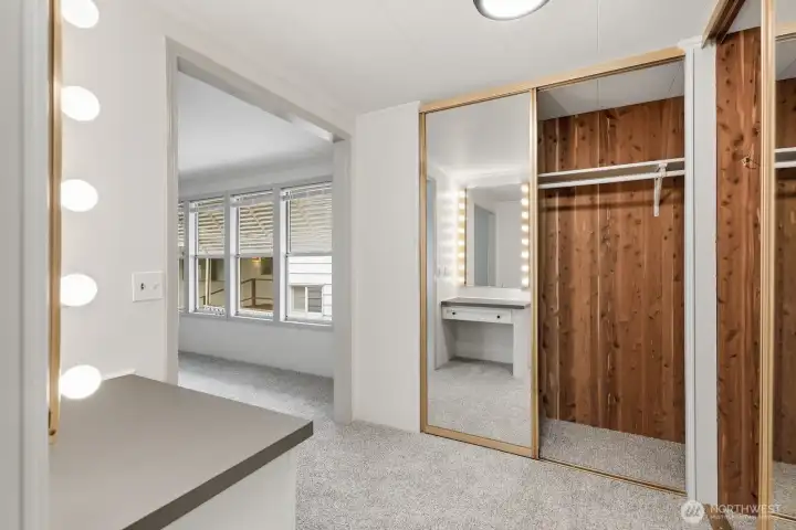 Lots of closet space