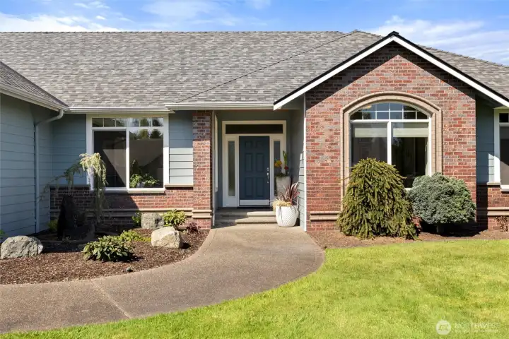 Front Entry with Water Feature