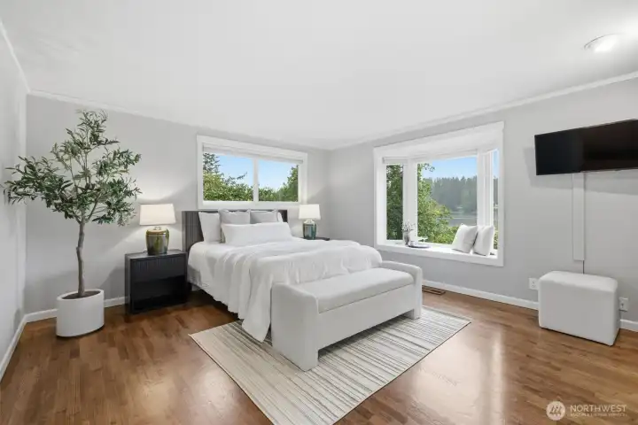 Main level Primary suite.