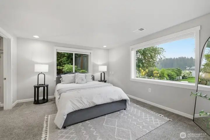 Large bedroom #3 with lake views.