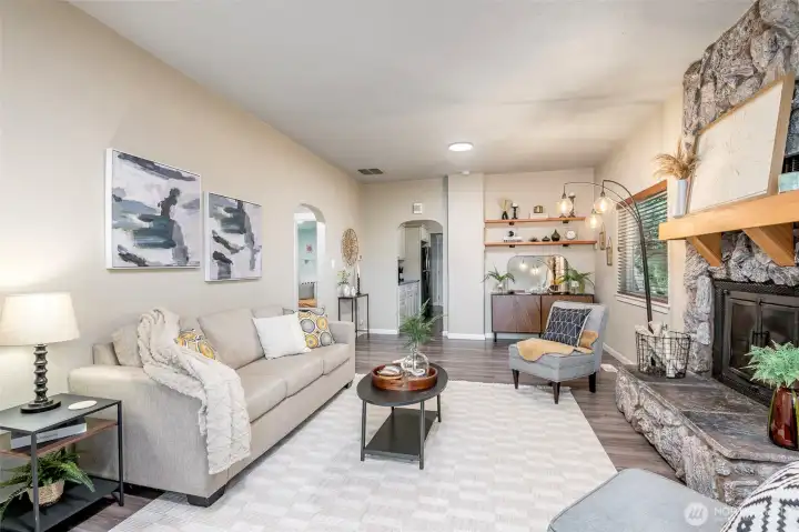 Room enough to divide the space into two uses