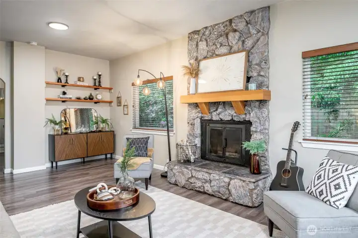 That fireplace though!