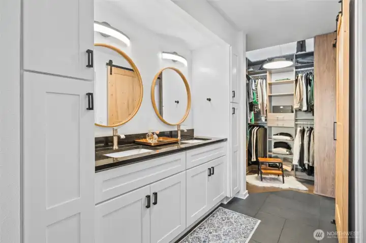 Primary Bath and Walk-In closet