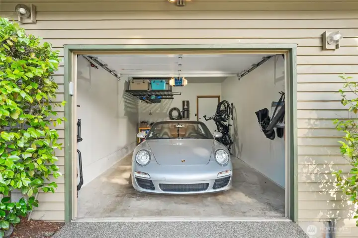 Roomy Single Car Garage and Storage
