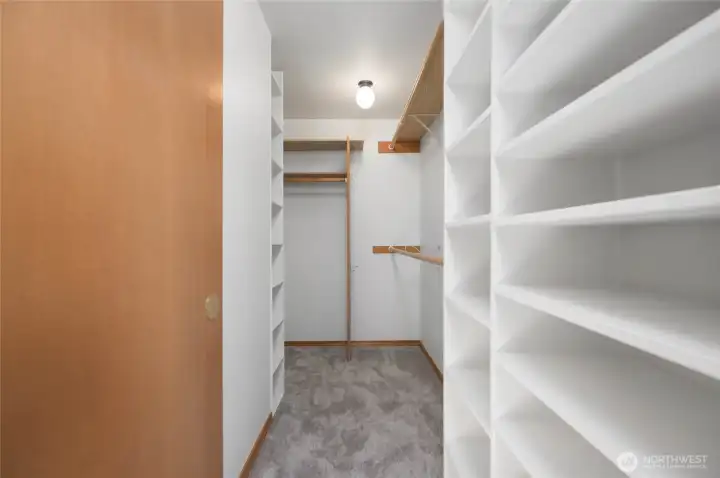 Walk in closet in primary