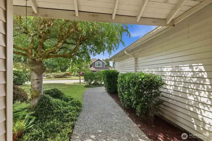 Flat entry with no steps