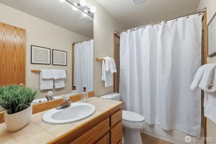 Guest full bathroom with heated floors