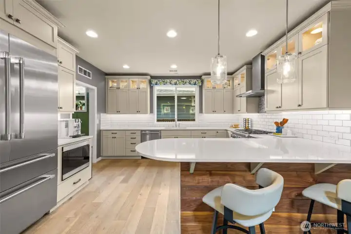thermador appliance package with custom cabinets
