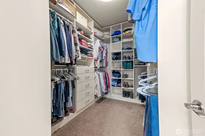 oversized walk in California Closet system