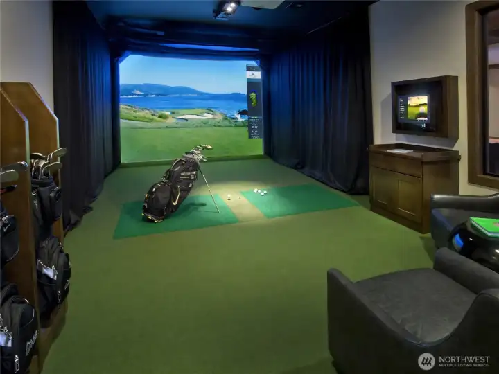 golf simulator!