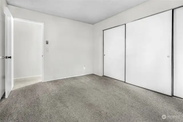 Bedroom looking towards door.