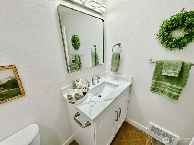 Charming hall bathroom