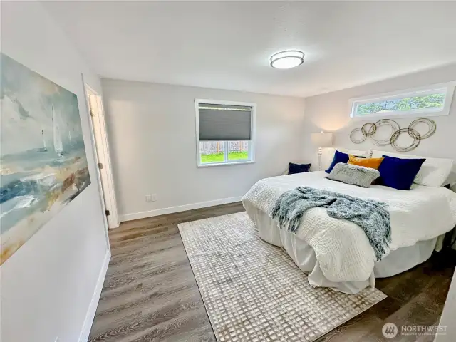 Nice primary with private bath.