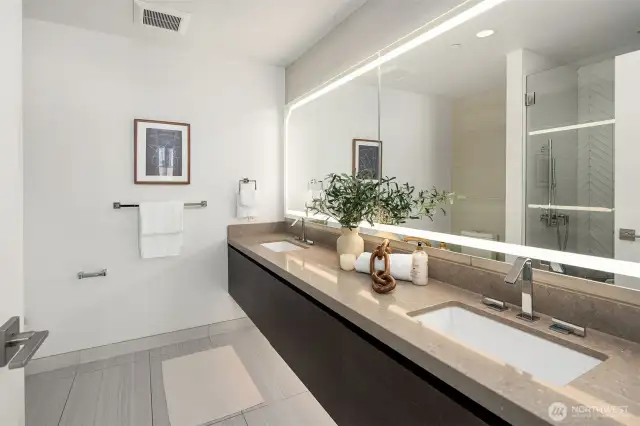 Large primary bathroom