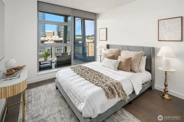 Second bedroom is large as well.