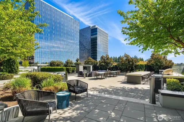 outdoor terrace areas are perfectly private