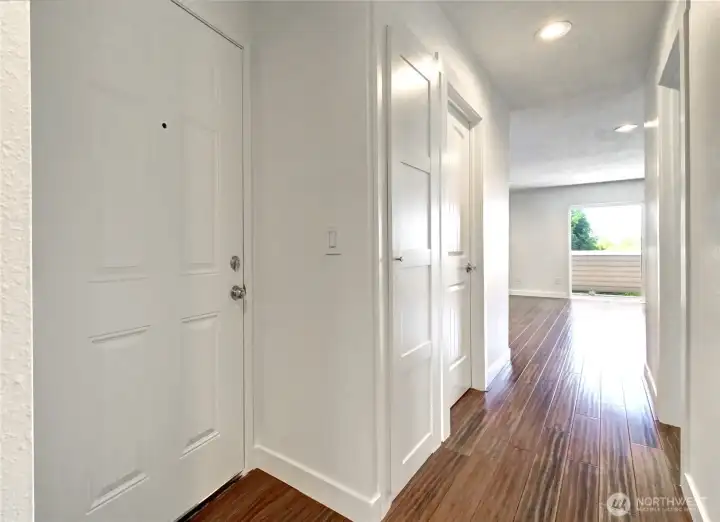 Walk in pantry on the left