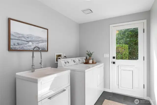 Main floor laundry room.