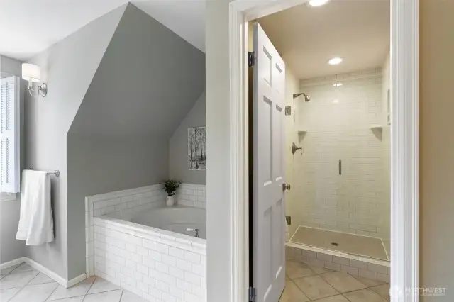 The primary bathroom