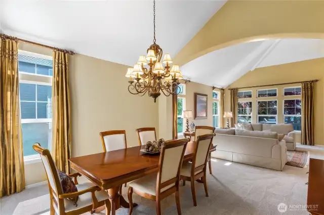 You will want to linger after meals in this elegant space.