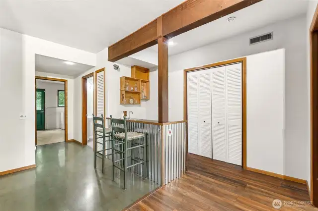 wetbar downstairs is great for entertaining