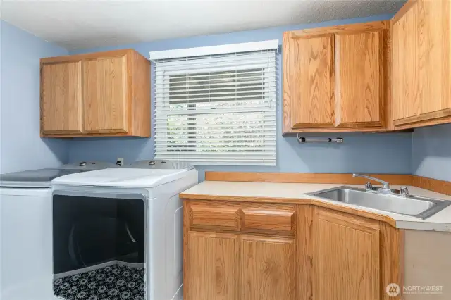 Laundry room on main level