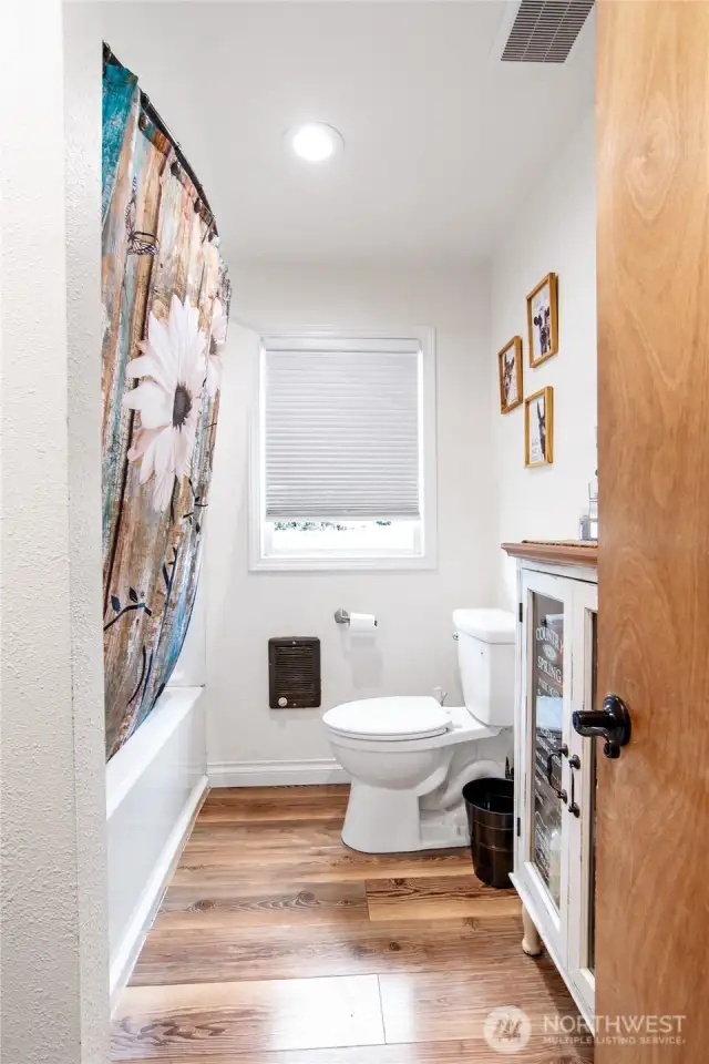 clean, renovated bathroom