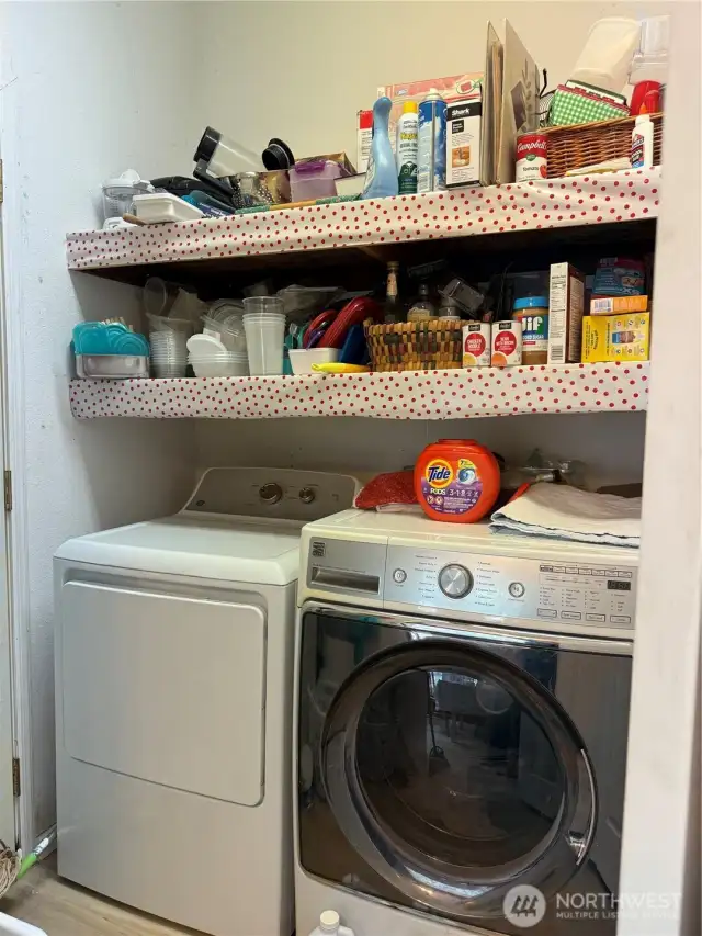 Laundry next to back door