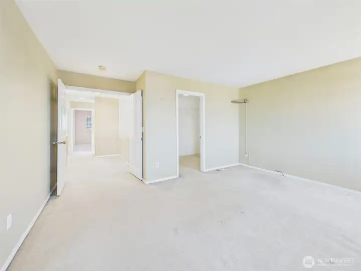 Ensuite bedroom with walk-in closet