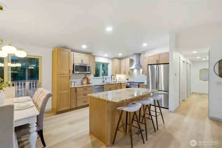 Artisanal Timber shaker cabinets, with soft-close drawers