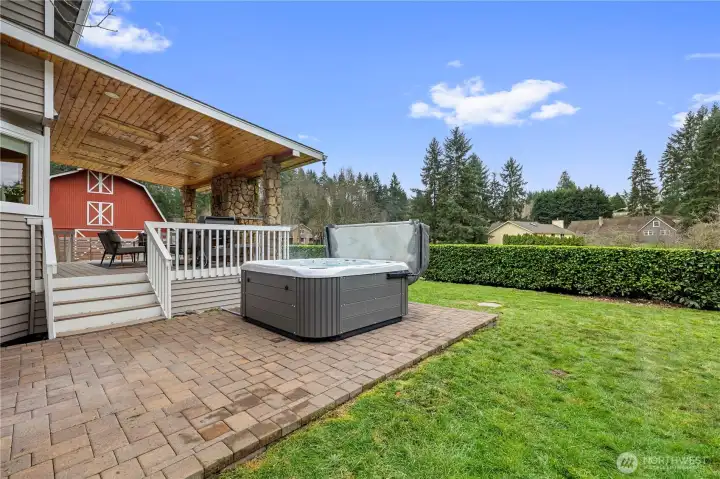 Soak, relax, and recharge in the hot tub—your own private outdoor retreat!! This home has it ALL!!